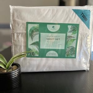 Glarea microfiber twin sheet set